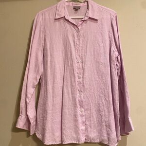 J. Jill pastel purple button-down top